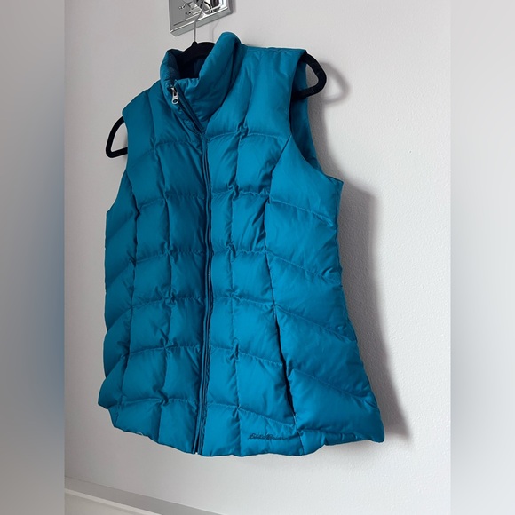 Eddie Bauer Teal Puffer Vest - Picture 2 of 11